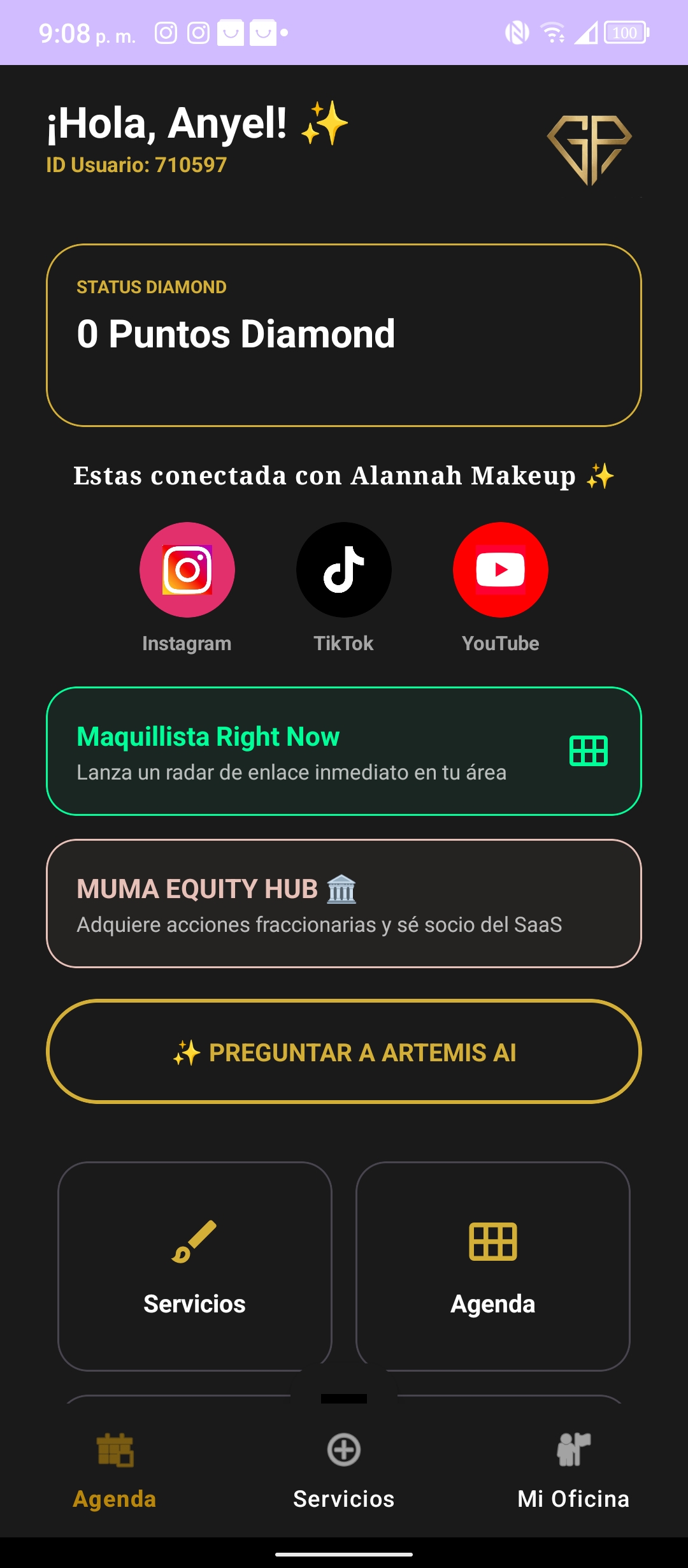Vista Previa de la Aplicación MUMA